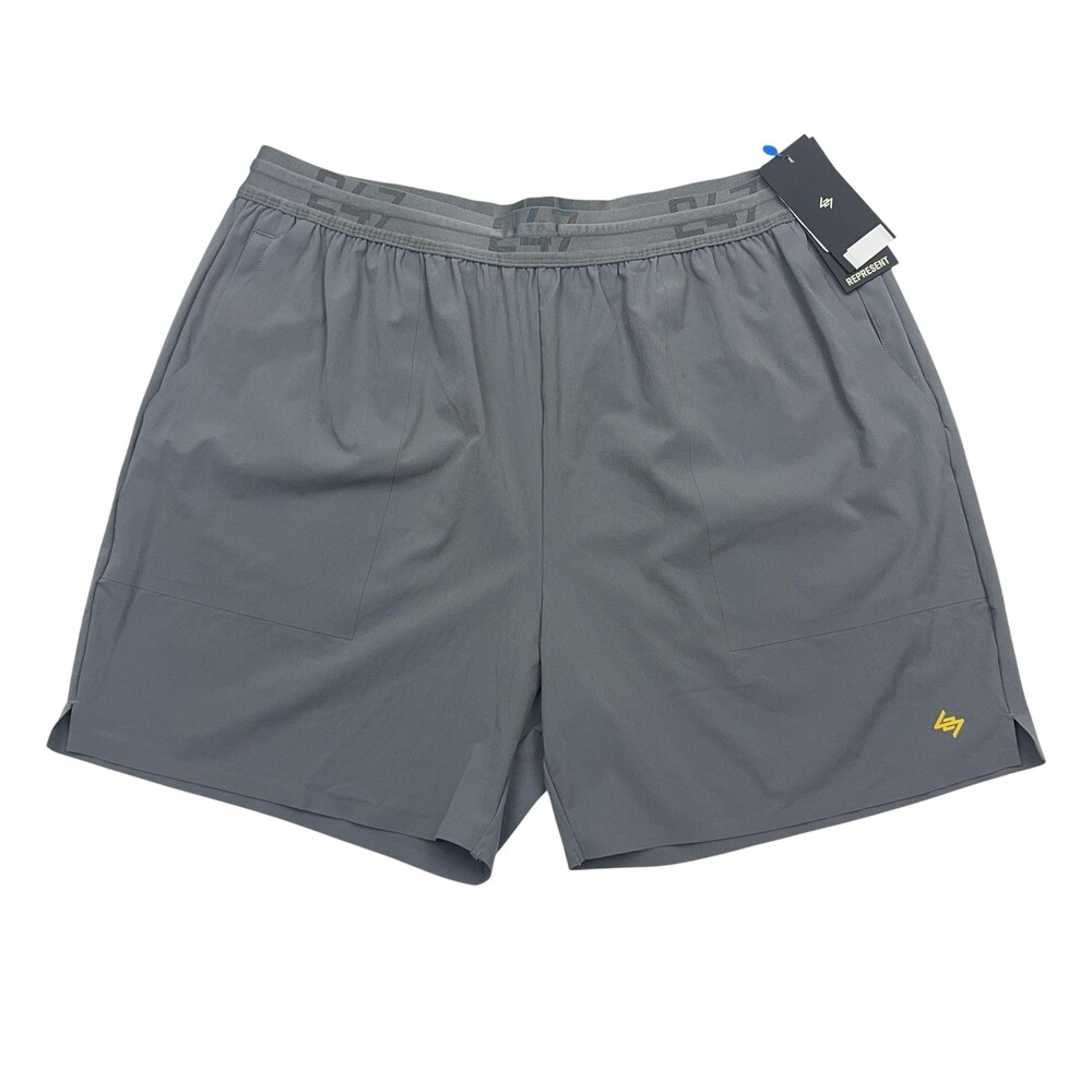 Represent Team 247 Fused Shorts Mens XL Gray Nylon Stretch Running Athletic